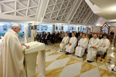 El Papa en Sta. Marta: �Soy un cristiano �momia�, �vagabundo� o �terco�?