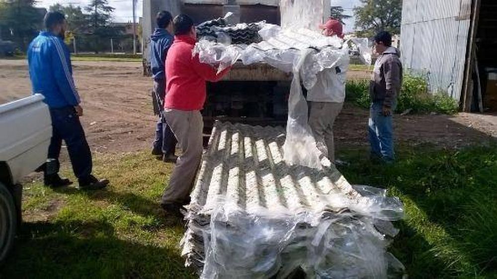 Se canjearon 11 mil kilos de tetrabrick por chapas