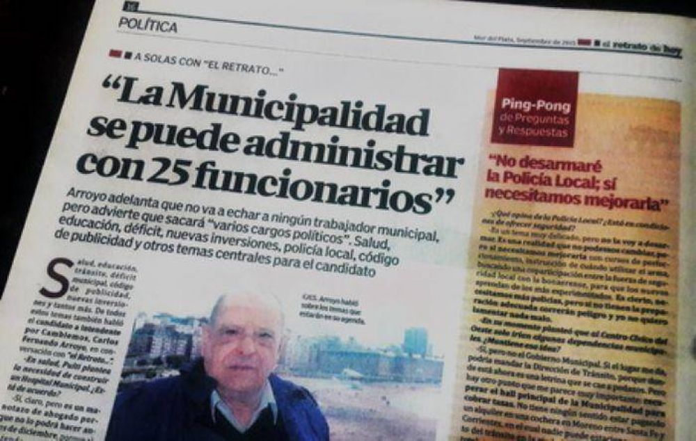 A Arroyo algo le fall�: pensaba administrar la Comuna con 25 funcionarios�