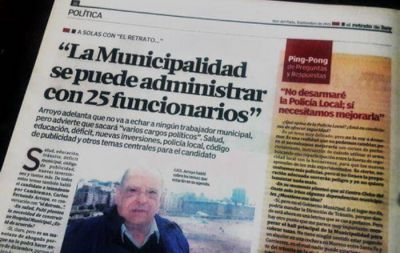 A Arroyo algo le fall�: pensaba administrar la Comuna con 25 funcionarios�