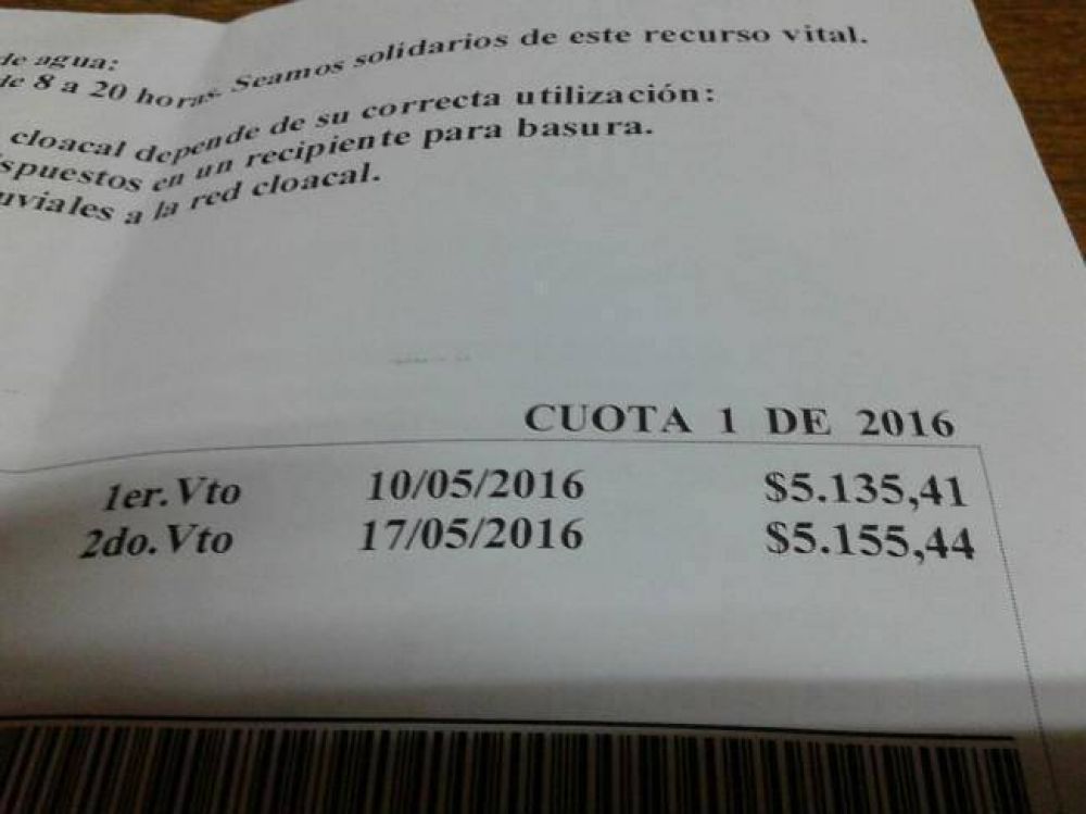 Alarma en contribuyentes por facturas de agua con 200% de aumento