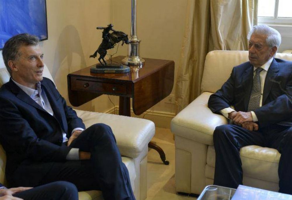 Mauricio Macri se reuni� con Mario Vargas Llosa