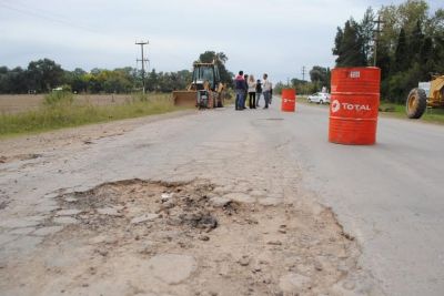 Se reiniciaron las obras de reparaci�n del puente sobre nivel de Ruta 41