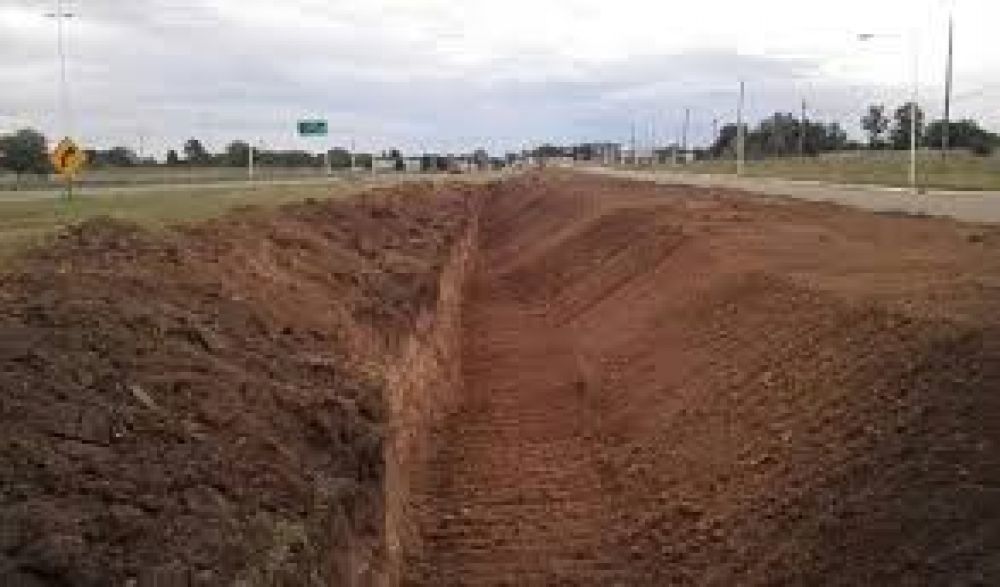 Ameghino: inician obras por las inundaciones