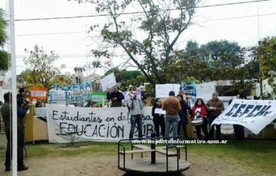 Protestas contra Mauricio Macri en Luiggi