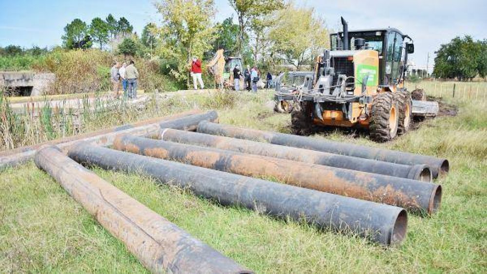 Comenz� la construcci�n de nuevas alcantarillas en El Pinar
