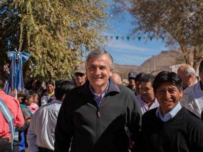 Morales acompa�� al pueblo de Cusi Cusi en sus Patronales