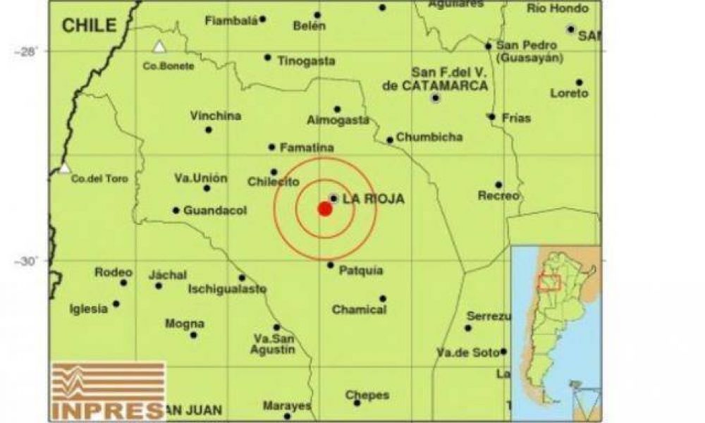La Rioja volvi� a temblar fuerte este lunes