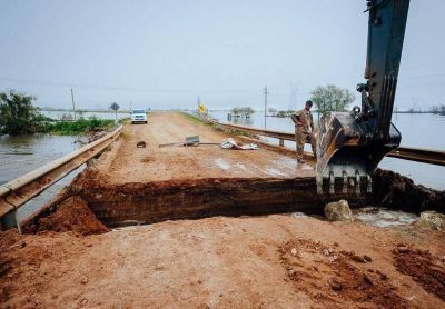 Habilitaron el ingreso de ripio a Ibicuy y llegaron los m�dicos de Naci�n