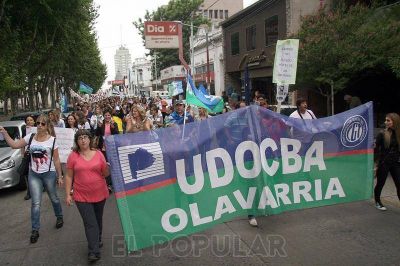 Udocba va al paro por la reapertura de paritarias