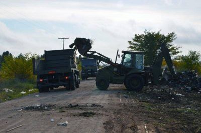 El Municipio realiza la limpieza de basurales a cielo abierto