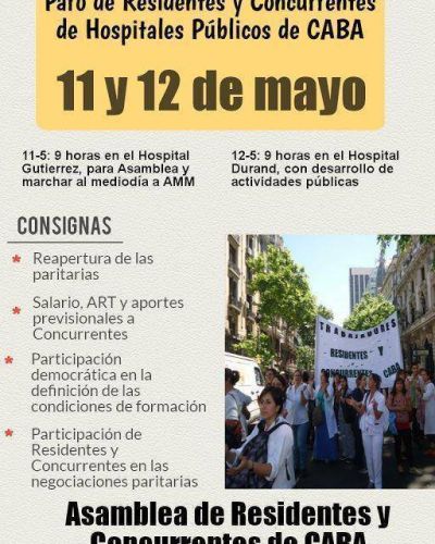 Los m�dicos residentes y concurrentes paran por 48 horas