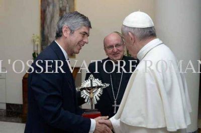 Cargnello, con el papa Francisco
