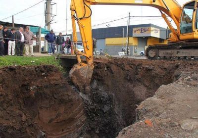 La obra de la Cuenca Santa Fe � Barrio Mitre lleg� a la Ruta 23
