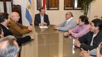 Bahl habl� de trabajo con G�lligo, Pelandino y El�zar de la CTA yaskista