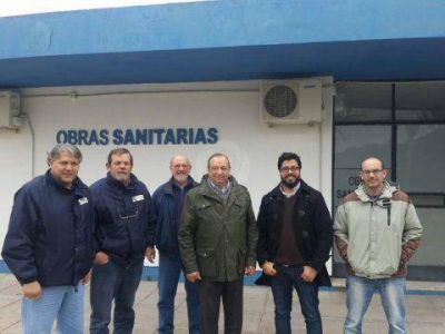 El intendente Carlos S�nchez visit� la Planta Depuradora