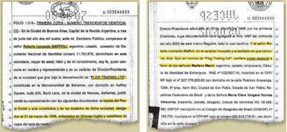 Maffioli, el hombre del Presidente que manejaba Fleg Trading LTD.