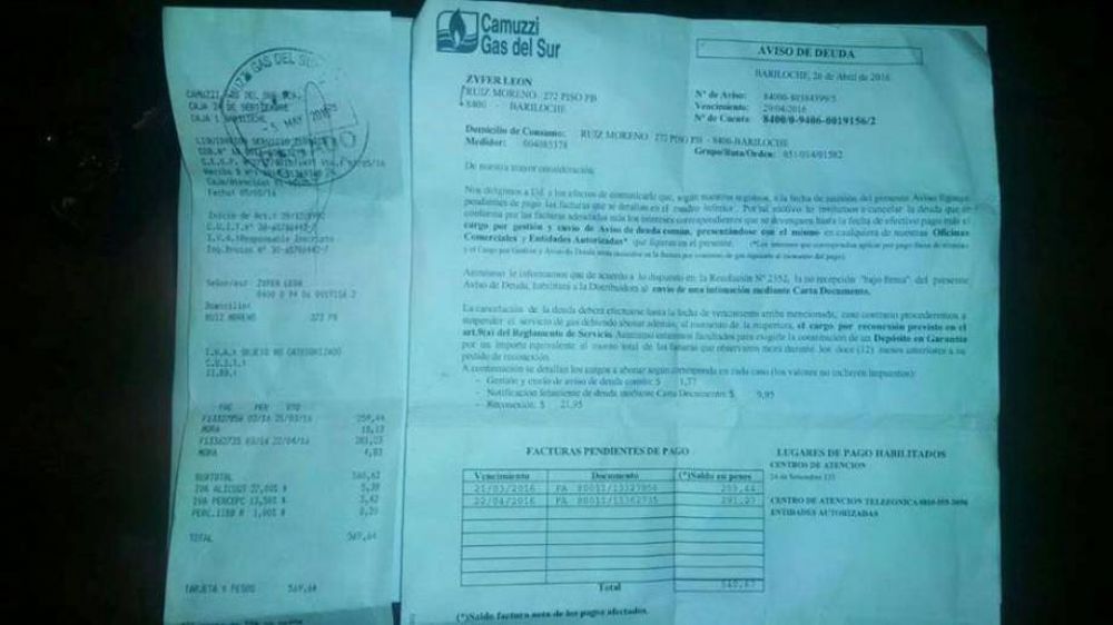 Llegan aumentos de hasta un 2.000% en tarifa del gas y se multiplican los reclamos