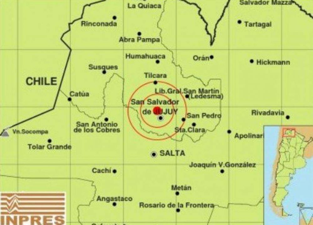 Tembl Jujuy: se registr un sismo de 3.9 grados