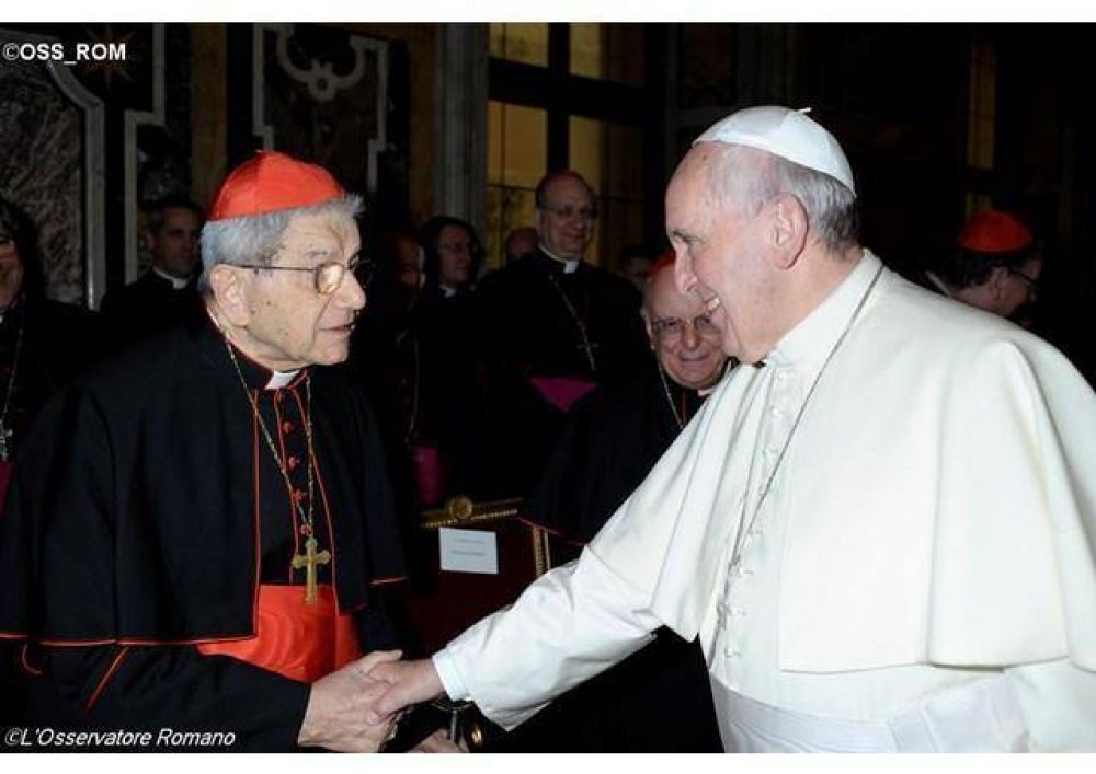 Insigne latinista y representante pontificio. Psame del Papa por la muerte del Card. Giovanni Coppa