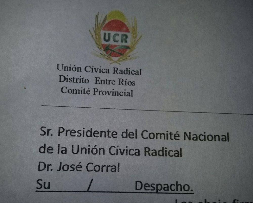 Fuerte reclamo del radicalismo entrerriano al titular nacional de la UCR por la �inexistente coalici�n� con el PRO 