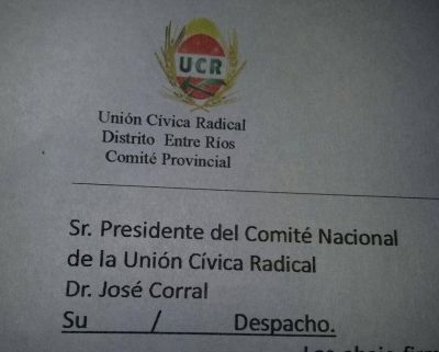 Fuerte reclamo del radicalismo entrerriano al titular nacional de la UCR por la �inexistente coalici�n� con el PRO 