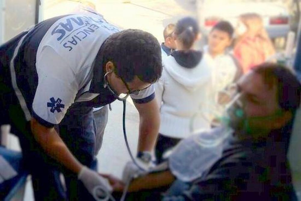 Los vecinos destacaron la atenci�n del servicio de Emergencias Lomas