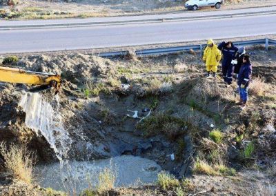 Una nueva rotura del viejo acueducto provoca baja de presi�n en zona norte