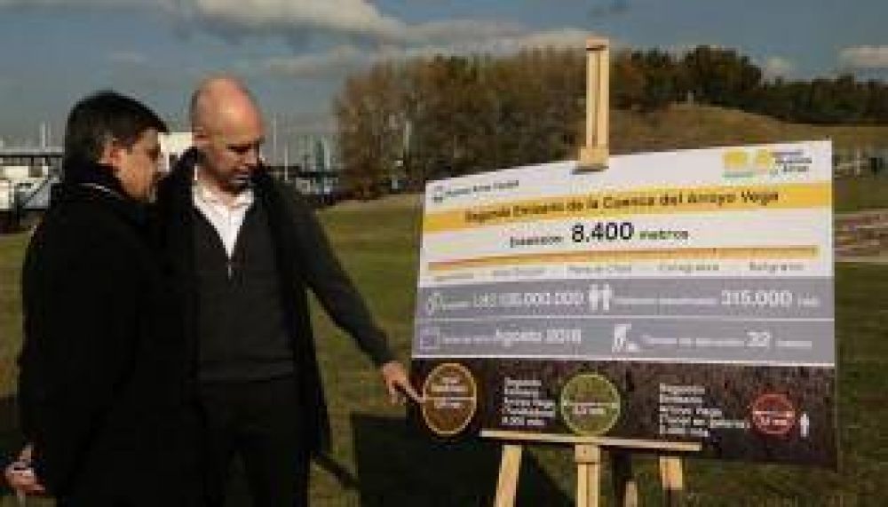 Larreta va por la construcci�n del segundo tramo del arroyo Vega