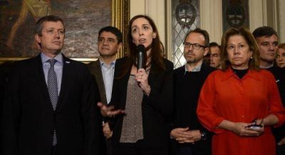 Junto a intendentes y diputados, Vidal pidi� por el Fondo del Conurbano en el Congreso