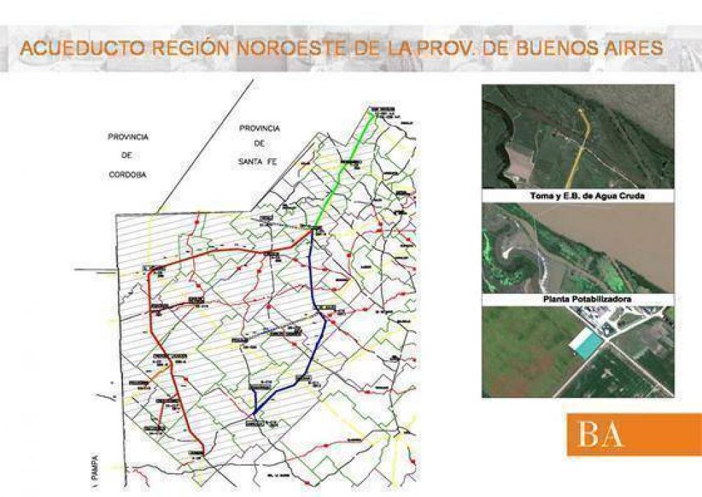 El relevamiento por el acueducto regional ya pas� por Rojas