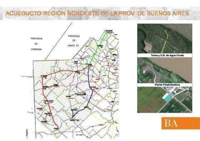 El relevamiento por el acueducto regional ya pas� por Rojas