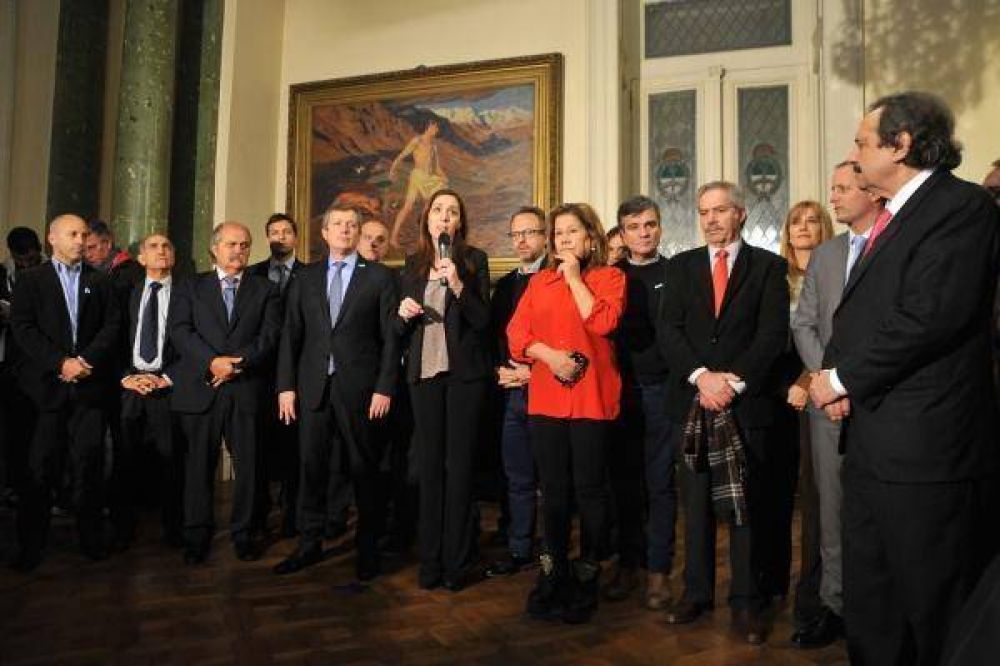 Congreso: Vidal solicit� una respuesta para los bonaerenses