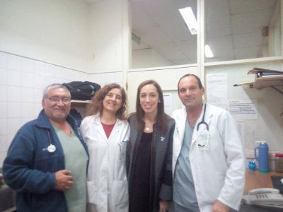 En su visita sorpresa al Interzonal, Vidal escuch� el reclamo de los m�dicos