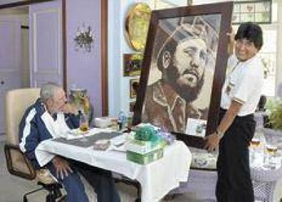 Evo se encontr� con Fidel en su visita a Cuba