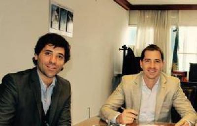 Garc�a De Luca gestion� obras para viviendas de Chivilcoy