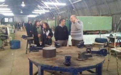Finocchiaro recorri� obras de infraestructura escolar en Luj�n