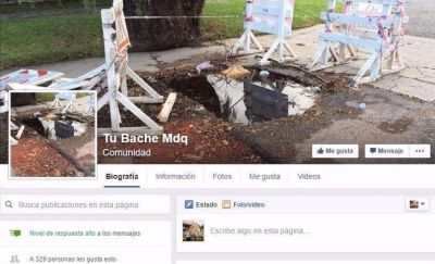 Cre� un espacio para denunciar baches y tiene m�s de 2 mil seguidores