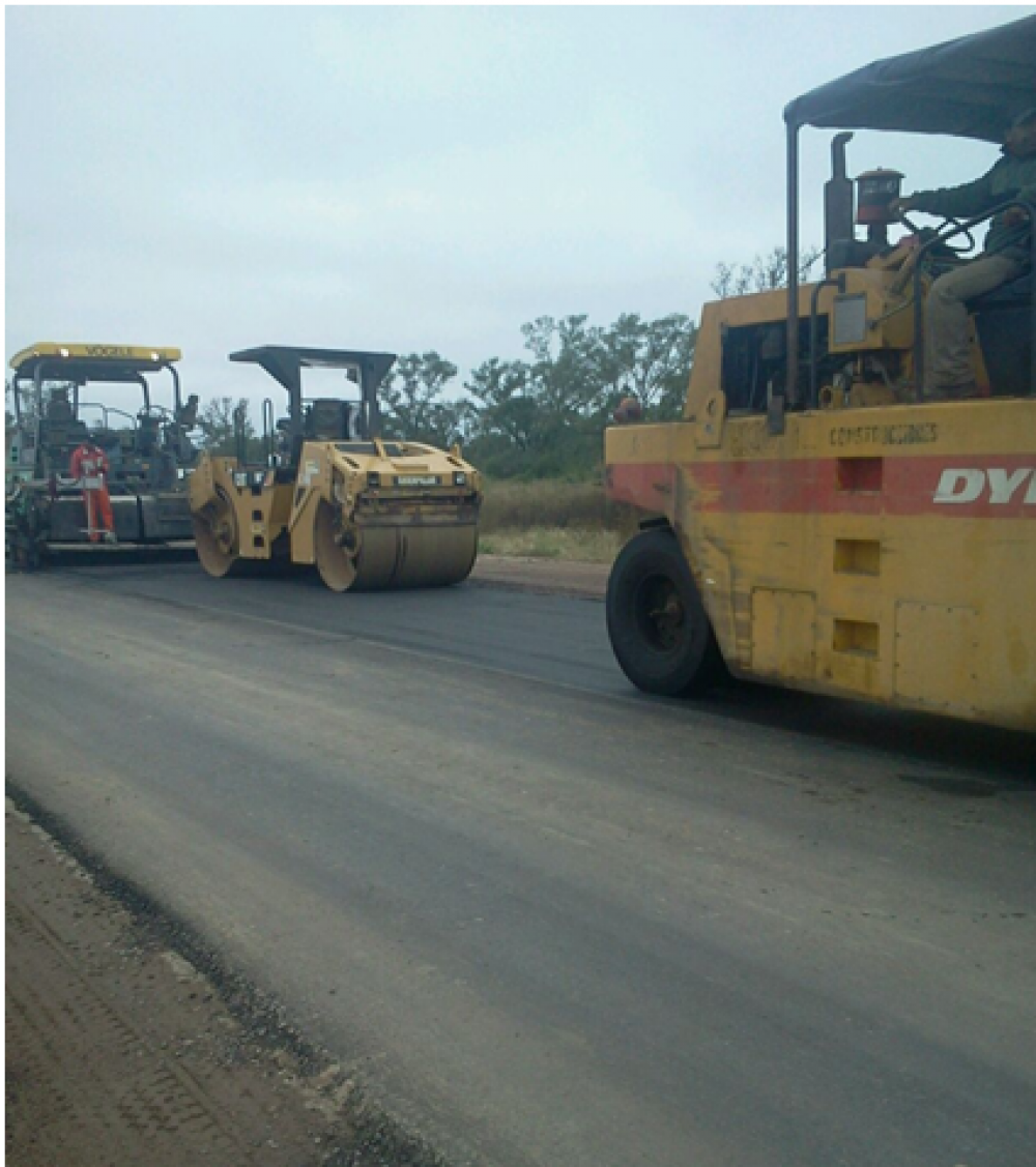Entro en la etapa final la pavimentaci�n de la Ruta provincial N� 13 Sumampa � Pinto III� Secci�n