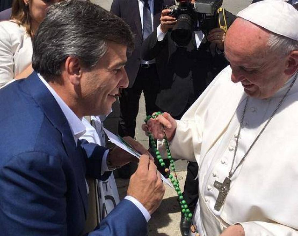 Juan Zabaleta mantuvo un encuentro con el Papa Francisco