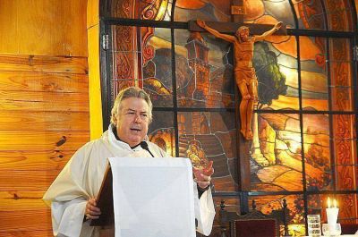 En Santiago Ap�stol se ofici� la misa en el marco de los festejos
