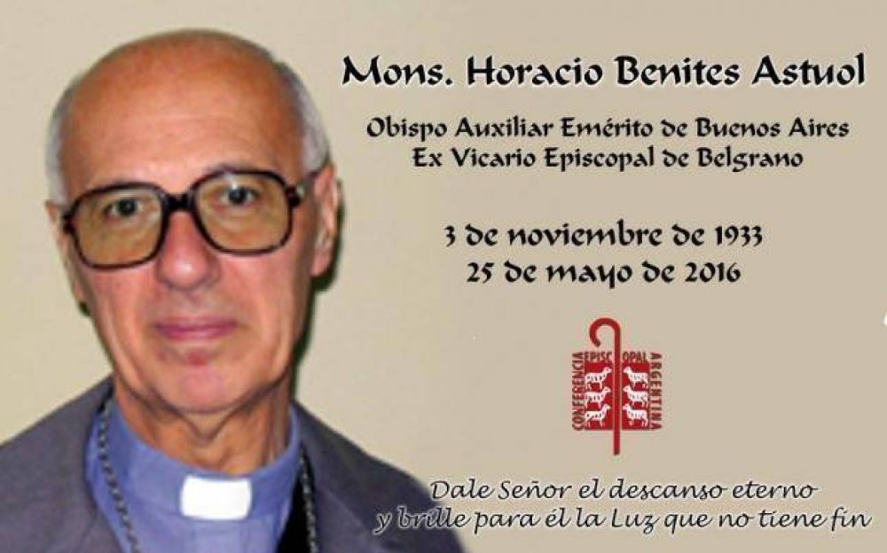 Falleci Mons. Horacio Benites Astuol.
