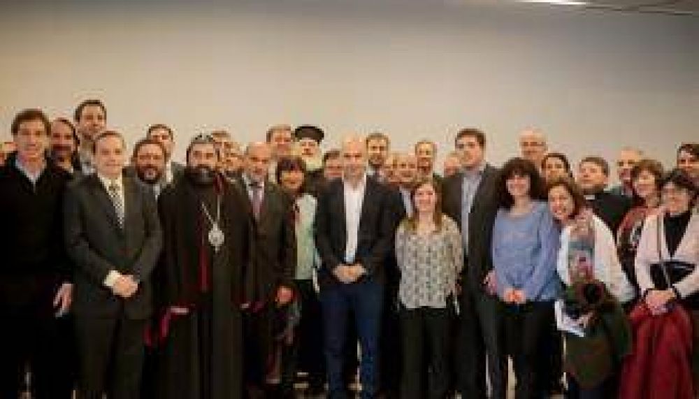 Larreta y Santilli, en almuerzo interreligioso