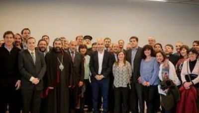 Larreta y Santilli, en almuerzo interreligioso