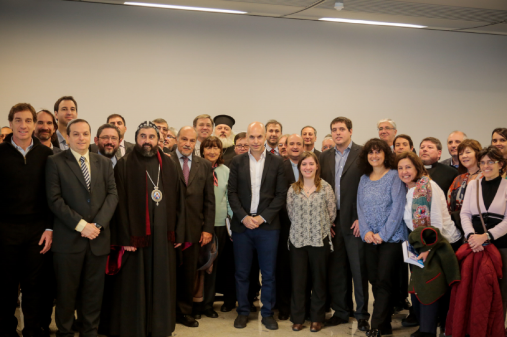 El jefe de Gobierno porteo recibi a referentes de cultos religiosos