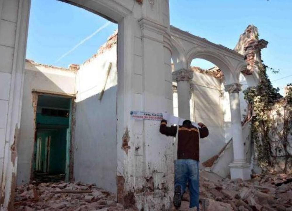 El Municipio villamercedino va a la Justicia por el derrumbe de un edificio histrico
