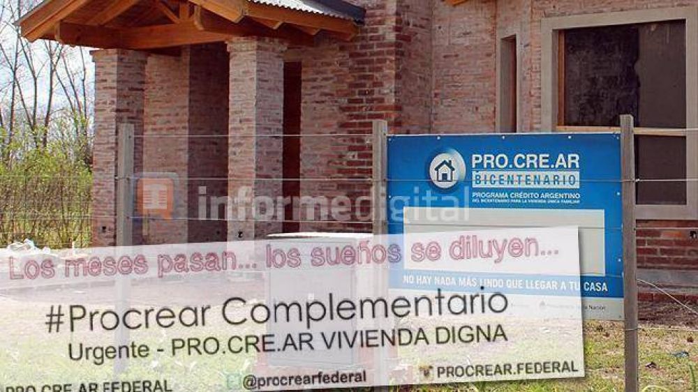 Procrear: la plata no alcanza y piden m�s para terminar sus casas