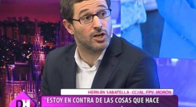 Hern�n Sabbatella dijo que �hay sectores que jugaron a contramano del FpV� despu�s de las PASO