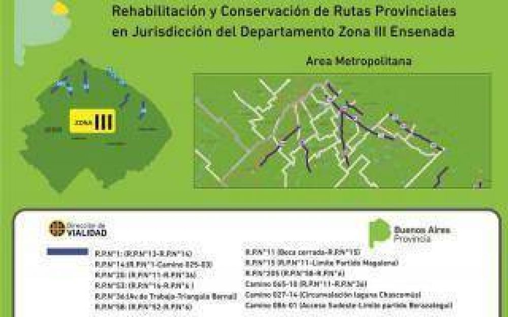 Provincia: Vialidad licit� obras para m�s de 30 rutas del interior