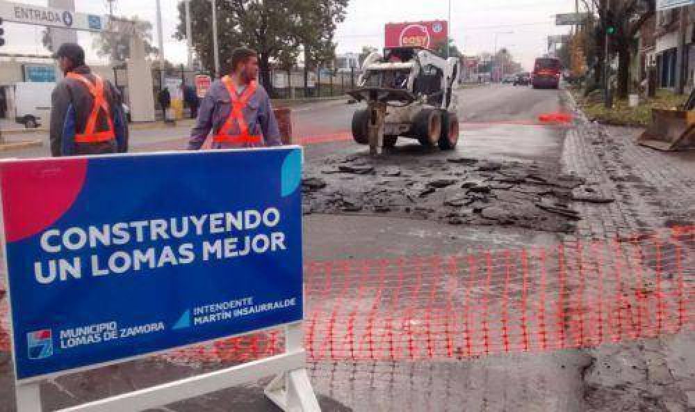 Comenz� un plan de bacheo en las principales arterias